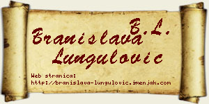 Branislava Lungulović vizit kartica